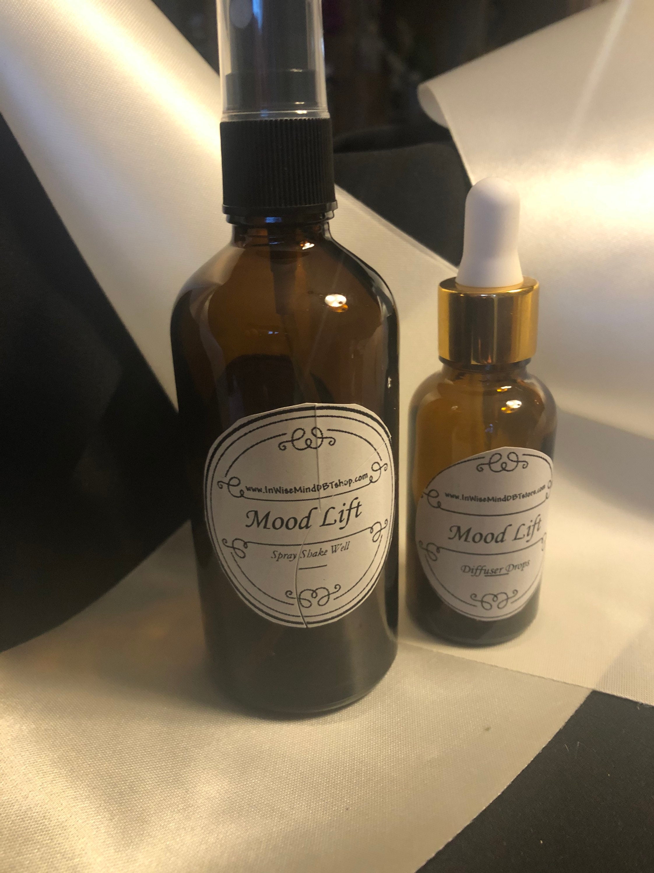 Mood Lift Organic Essential Oil Blends For Down Days & Stress Reduction. Free Shipping