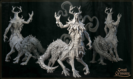 Lord Of The Forest | Great Grimoire Bane Shrouded Woods 3D Resin Print Rpg Tabletop Gaming Miniatures