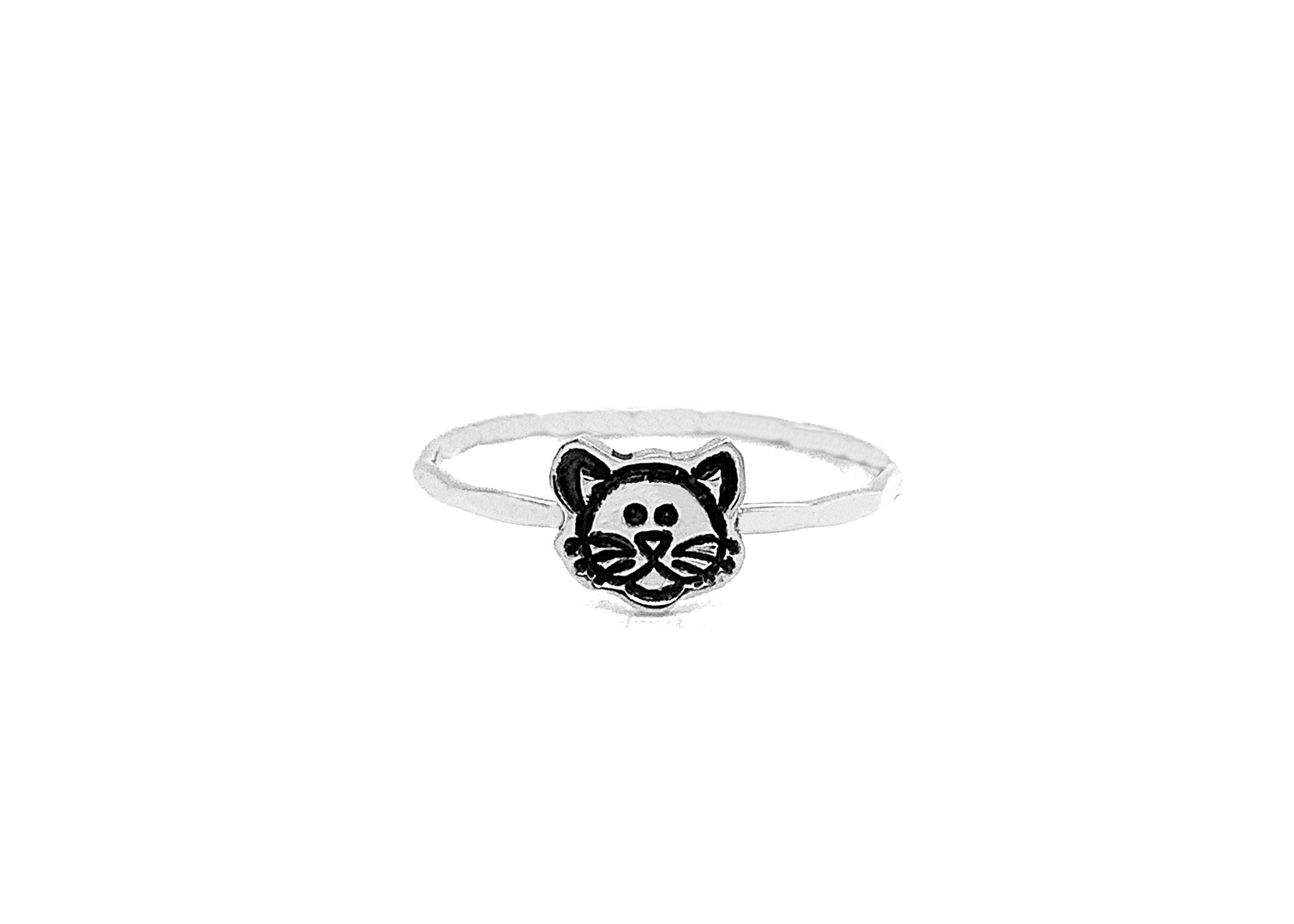 Cat Jewelry, Cat, Silver Ring, Gift For Her, Lover Gift, Kitty Kitten Animal Pet