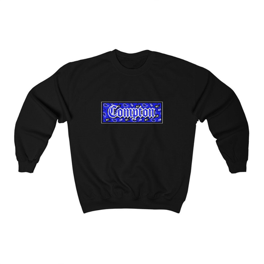 Compton Blue Bandana Heavy Blend Crewneck Sweatshirt
