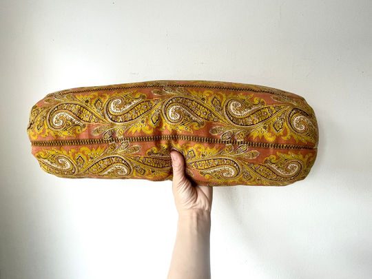 Vintage Paisley Bolster Pillow