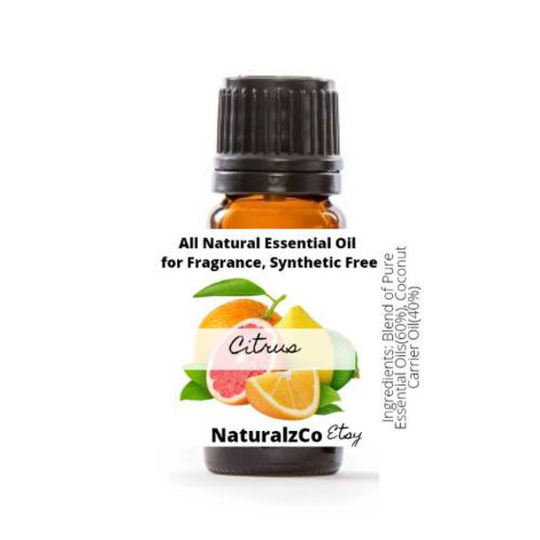 Citrus Oil | All Natural Aroma For Scent Essential Blend Clean Smell Fragrance 10 Ml Naturalzco