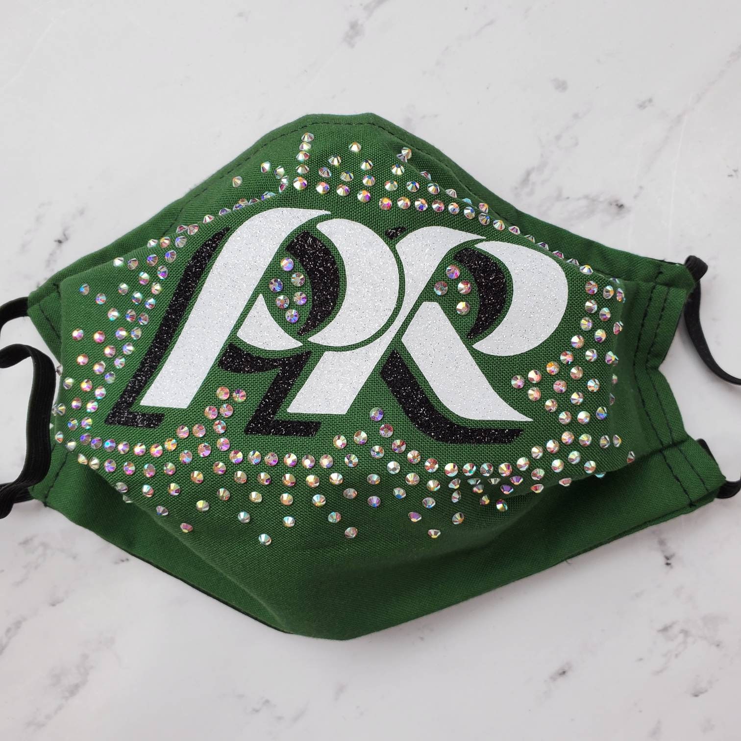 Sale Pine Richland Rams Glitter Rhinestones Washable Reusable Adult Size Face Mask Nose Wire Surgical Style Adjustable Elastic Straps