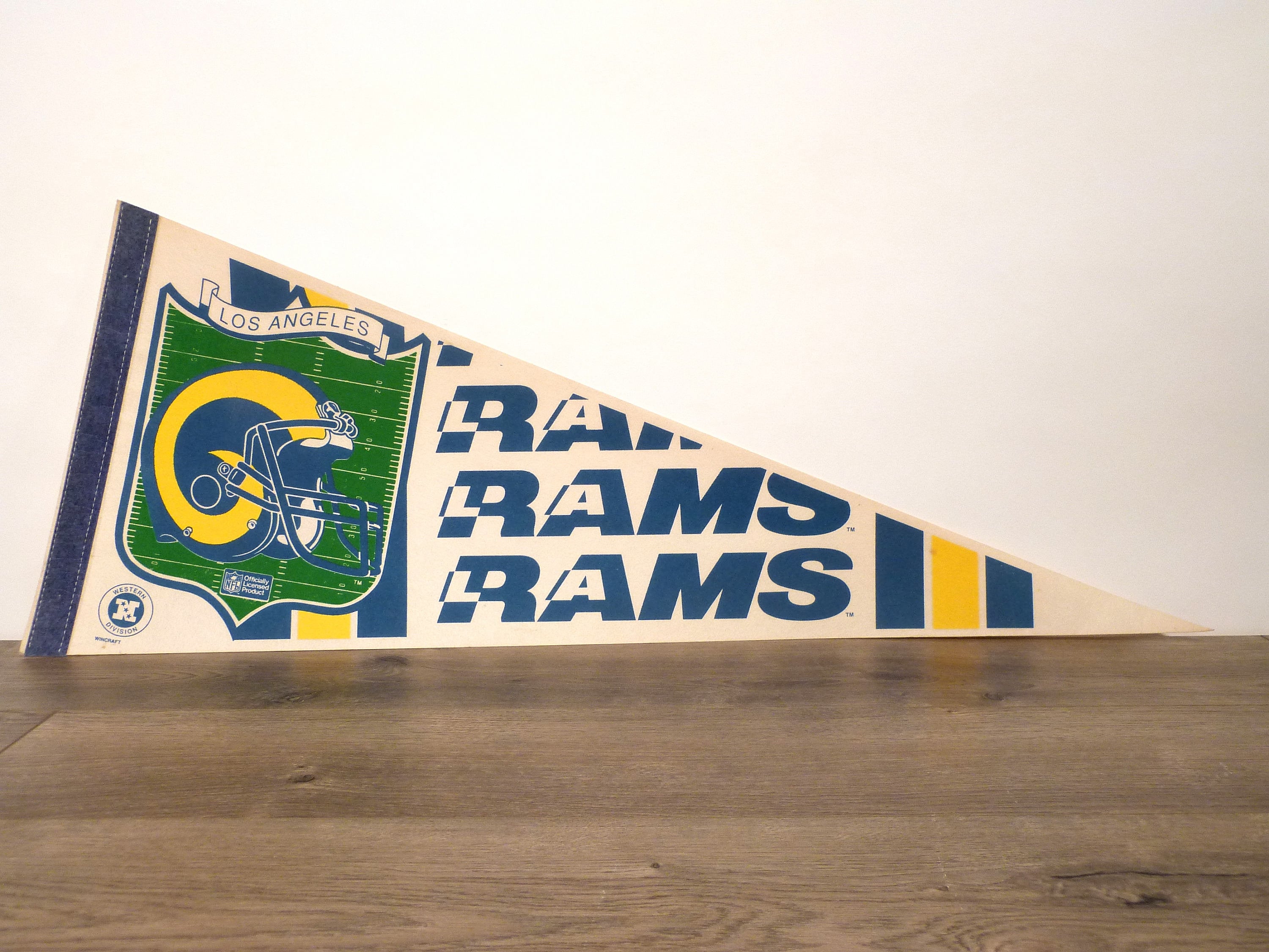 1980's Los Angeles Rams Large Vintage Pennant