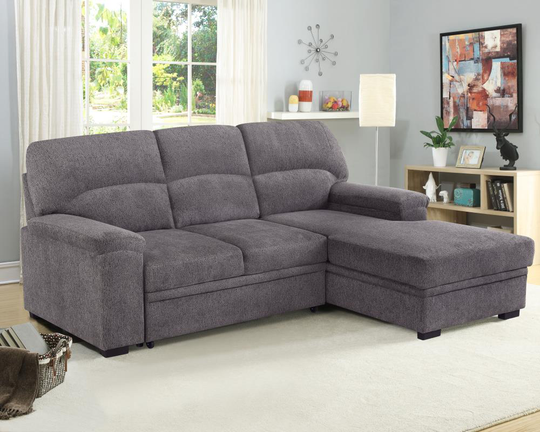 Serta Toronto Casual Grey Polyester/Blend Reclining Sofa in Gray | TN3SSECAG