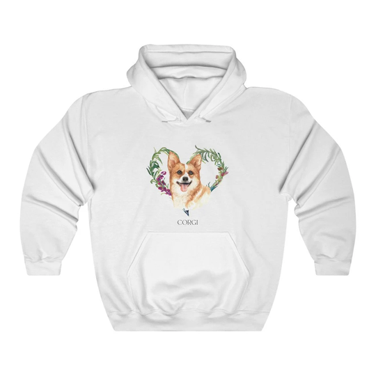 Corgi Women's Unisex Heavy Blend Hoodie Sweatshirt
