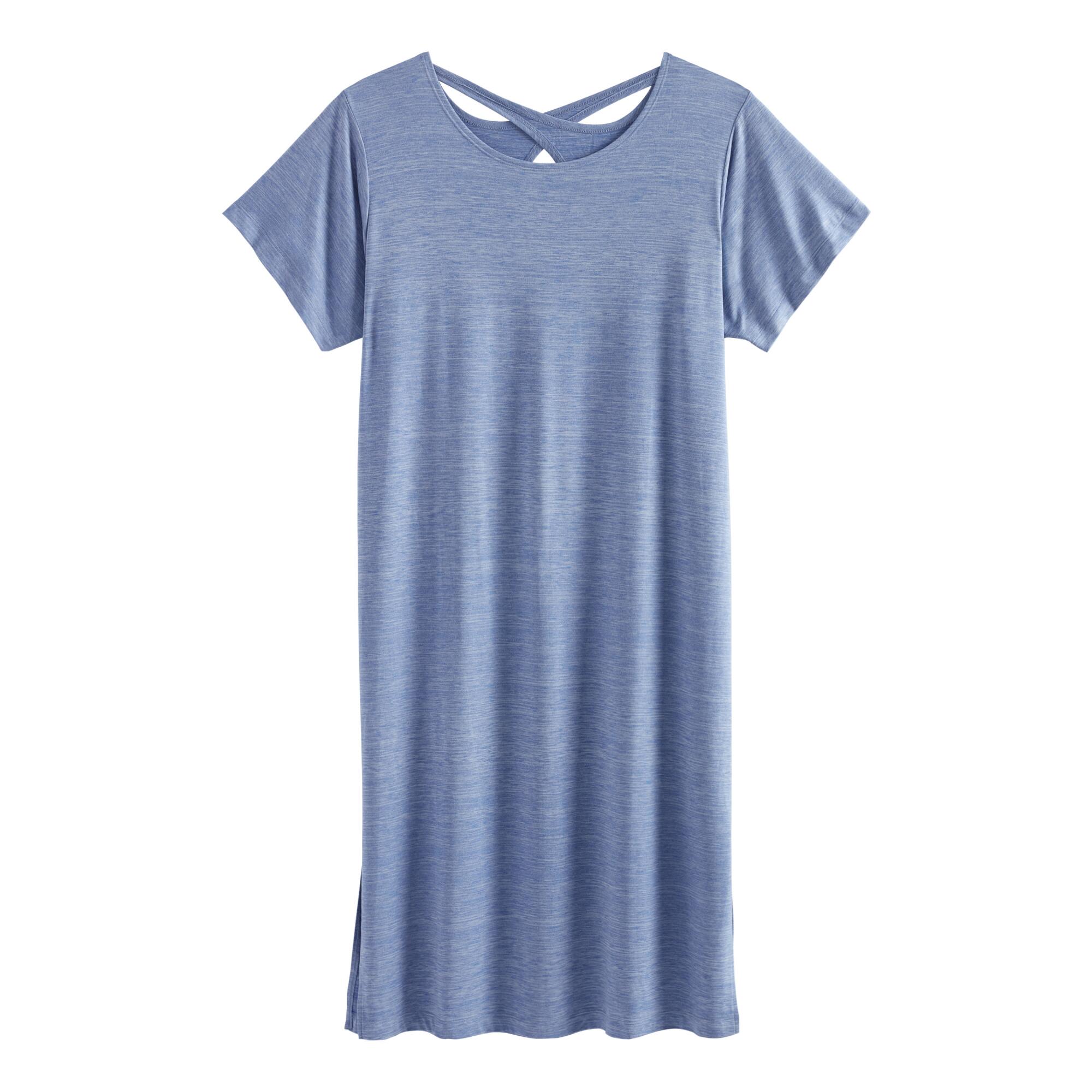 Dusty Blue Melange Lounge Dress by World Market