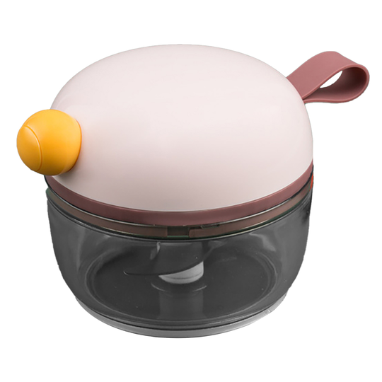 Garlic Blender Effective Practical Stainless Steel Hand-pulled Sharp Garlic Chopper for Home - pink