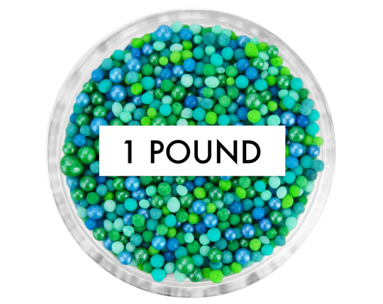 Surf's Up Non-Pareils Blend 1 lb - Our Surf's Up Blend Is A Mix Of Non-Pareils in Ocean-Inspired Shades Blue & Green