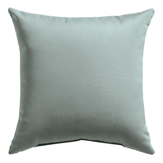 Sunbrella Spa Green Canvas Outdoor Patio Throw Pillow: Blue/Green - Acrylic - 18" Square by World Market