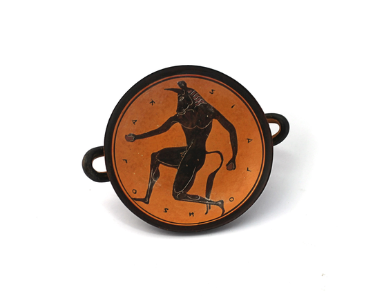 Black Figured Kylix Of Minotaur From Archaeological Museum Spain