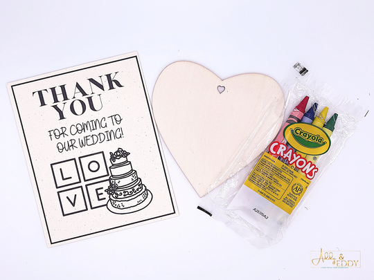 Kids Wedding Activities/Favors Activity Coloring