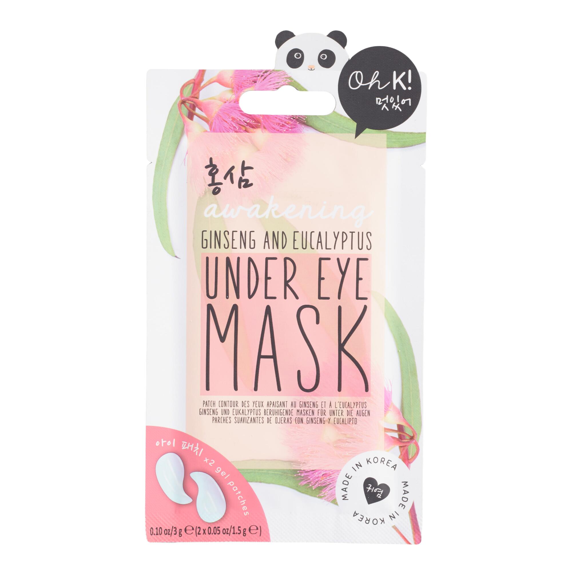 Oh K! Ginseng and Eucalyptus Korean Beauty Under Eye Mask by World Market