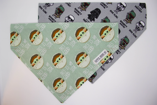 Reversible Dog Bandana | This Is My Good Side & It Your Destiny Move Along