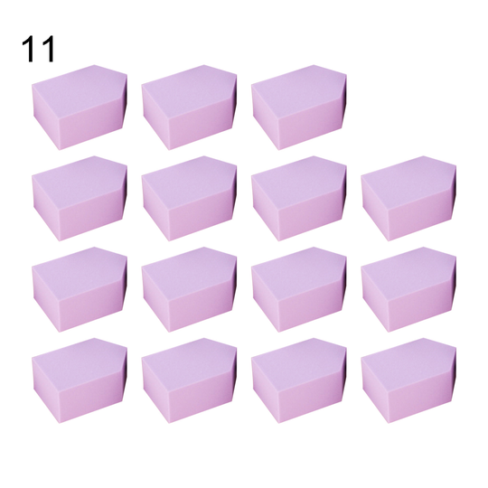 15Pcs Pentagon Makeup Puff Wet Dry Dual Use Cream Applicator Blending Tool - 11