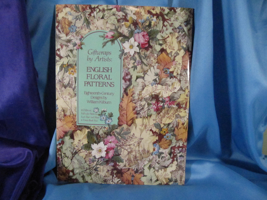 Giftwraps By Artists Book, English Floral Patterns, Vintage Wrapping Papers, Rare Scrapbook Artistic Flower Old Scrapping
