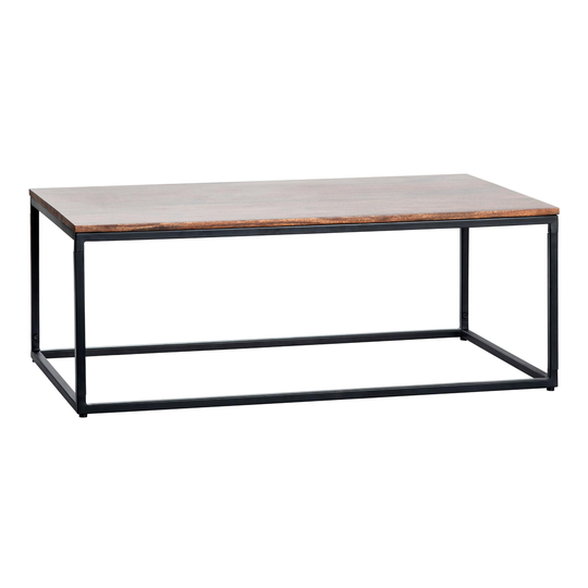 Acacia Wood And Iron Hamden Coffee Table: Black/Brown by World Market