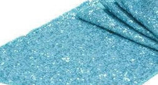 Fabulous Turquoise/Spangle/Glitz Sequins Fabric/Linens 55" Sold By The Yard/Decorations/Wedding/Dress/Tablecloths/Runners/Skirts/Night Gowns
