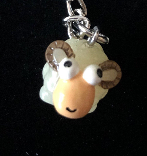 Miniature Ram/Sheep Keychain