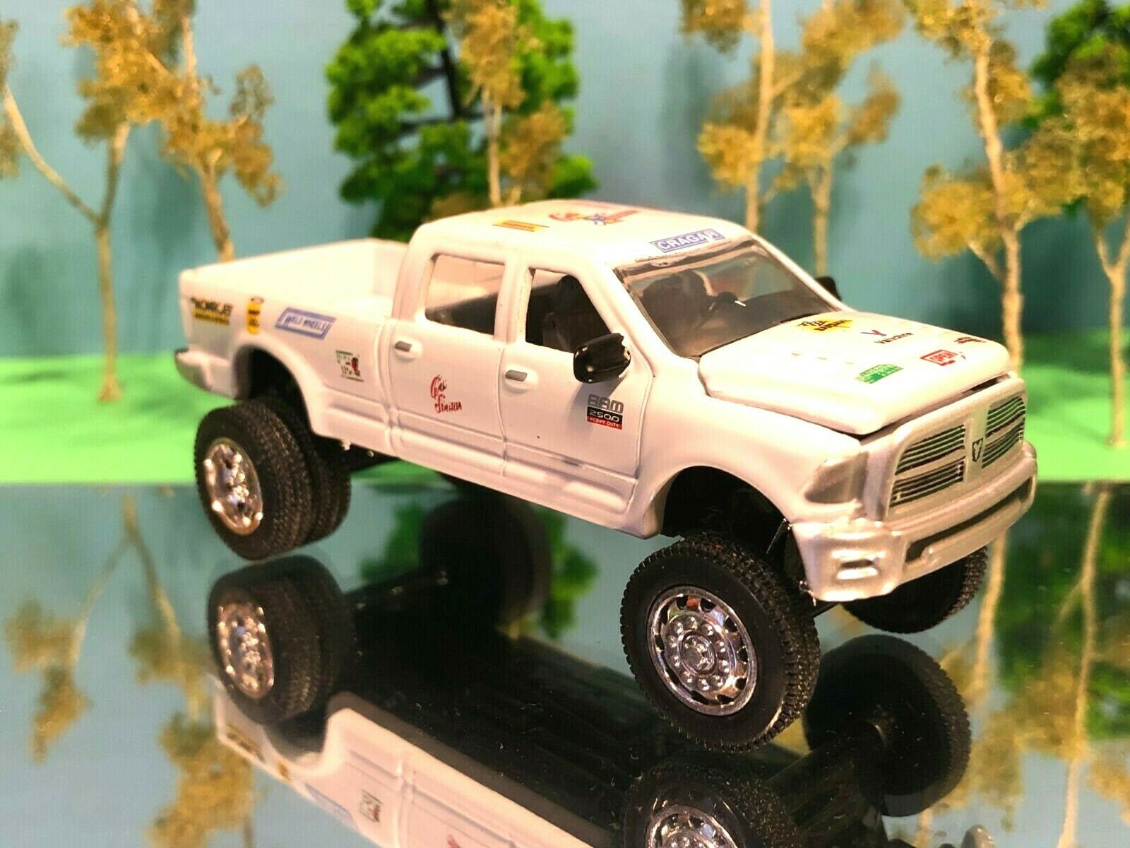 1/64 Farm Toy, Dodge Ram 2500, Heavy Duty, G5 Custom Lift Kit, Racing Decals, -5695