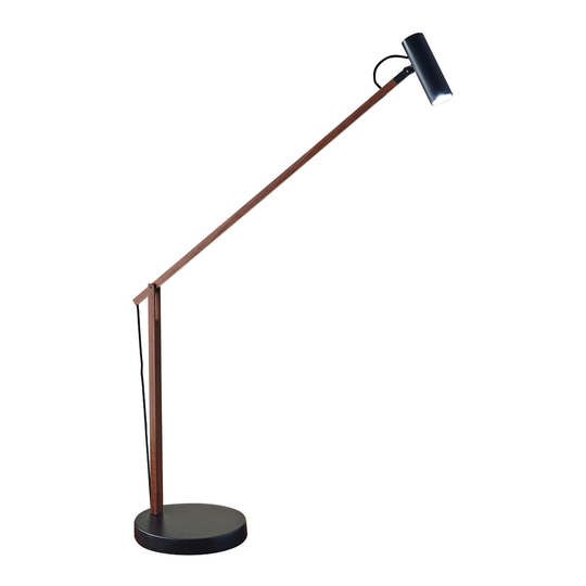 Metal Adjustable LED Crane Desk Lamp: White by World Market