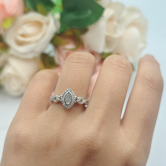 10.7mm Art Deco Wedding Engagement Bridal Eternity Band Ring 925 Sterling Silver New Design For Matching Stackable
