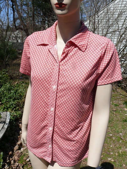 Vintage 1970S Polyester Shirt, Wonderful Hippie Era Great Pattern, Unique, Boho, Look