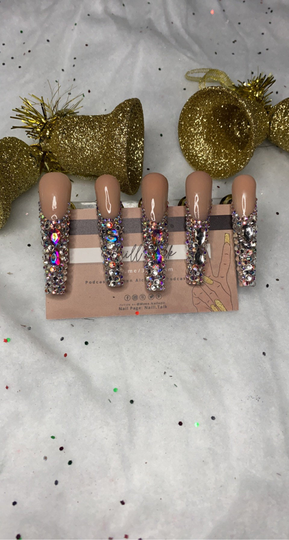 Coffin Empress Frenchie Acrylic Press On Nail Set