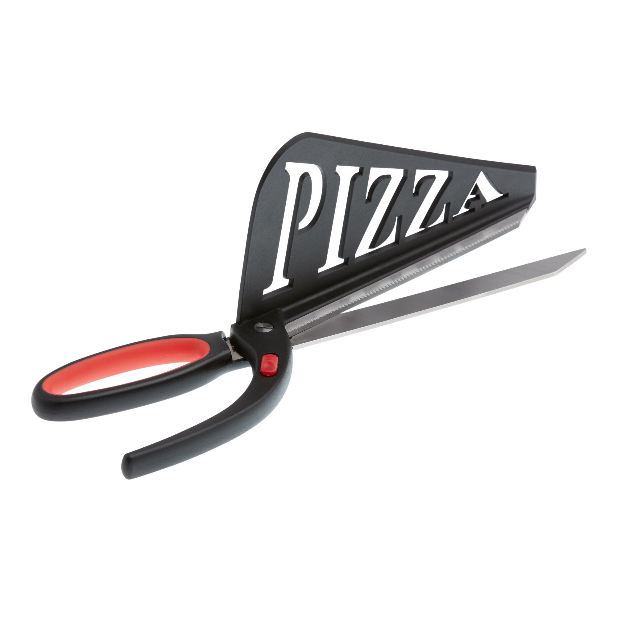 Stainless Steel Pizza Scissors and Spatula: Black by World Market